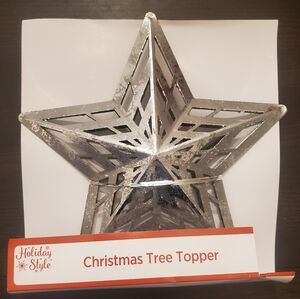 Silver Christmas Tree Topper